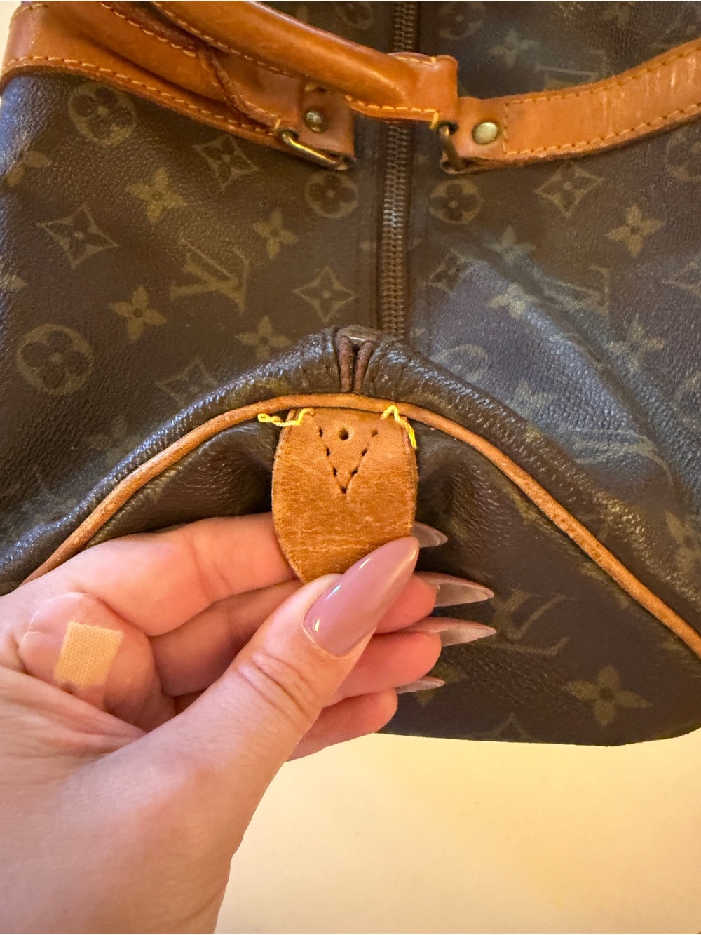 Well Loved 🤎 Louis Vuitton Brown Keepall 50 Travel Duffle Bag Weekender - Picture 4 of 16